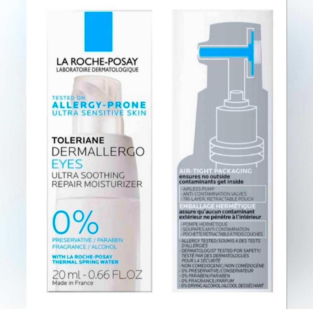 LA ROCHE-POSAY TOLERIANE EYE CREAM 20ml .66 fl oz
